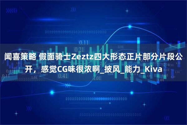 闻喜策略 假面骑士Zeztz四大形态正片部分片段公开，感觉CG味很浓啊_披风_能力_Kiva