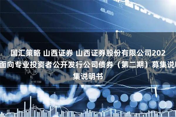 国汇策略 山西证券 山西证券股份有限公司2025年面向专业投资者公开发行公司债券（第二期）募集说明书